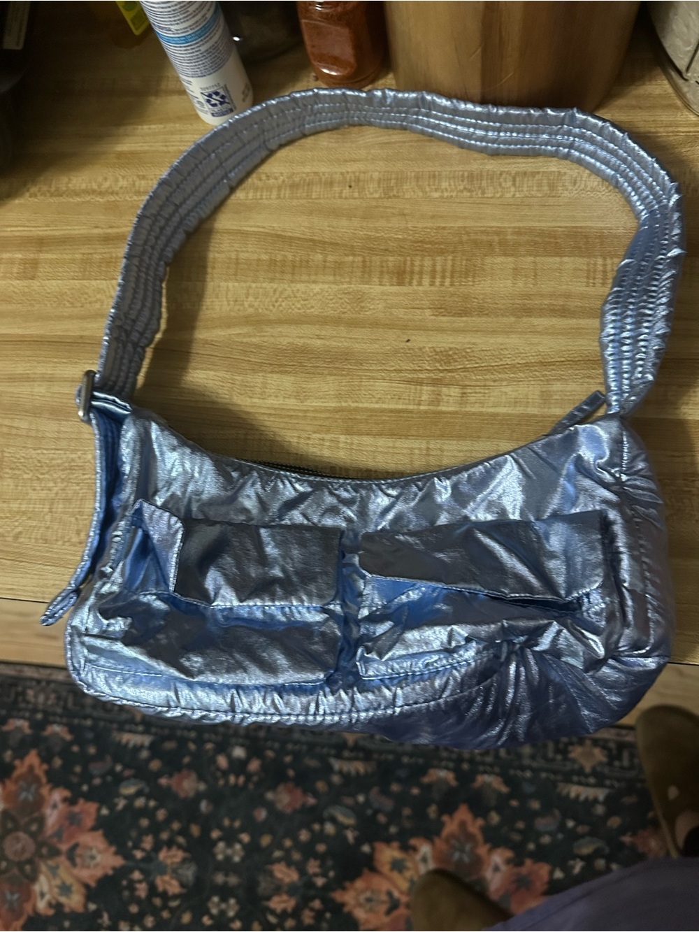Baggu Metallic cargo shoulder bag